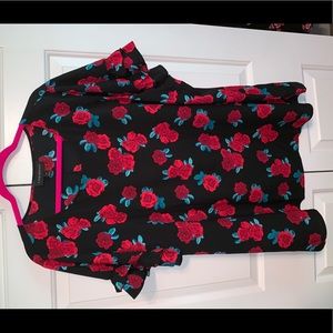 Floral size 28 shirt from Lane Bryant. Chiffon!